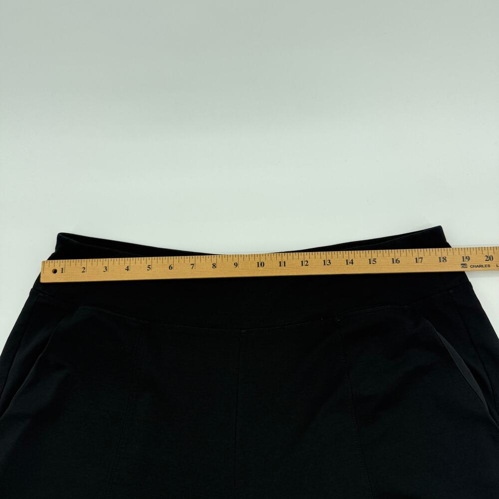 ATHLETA Cropped Straight Leg Black Casual Pant Size XL Pockets Pull On Relaxed - Picture 6 of 10